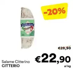 Unes Salame Citterino Citterio offerta