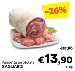 Unes Pancetta arrotolata Gagliardi offerta