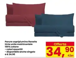 Interspar Parure copripiumino flanella offerta