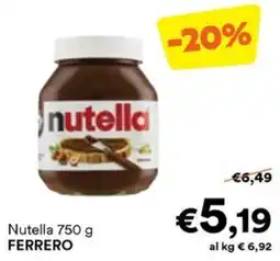 Unes Nutella FERRERO offerta
