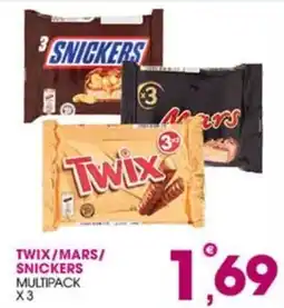 Rosa Cash Twix/Mars/Snickers multipack offerta