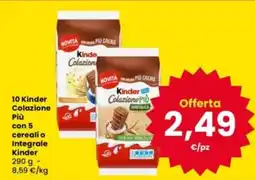 Interspar Kinder Colazione Più offerta