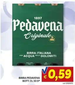 Vivo Supermercati Birra Pedavena offerta