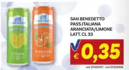 Vivo Supermercati San Benedetto aranciata/limone offerta