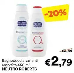 Unes Bagnodoccia varianti assortite NEUTRO ROBERTS offerta