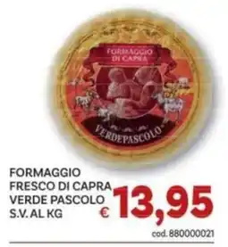 Vivo Supermercati Formaggio fresco di capra verde pascolo offerta
