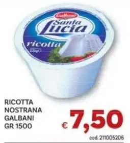 Vivo Supermercati Ricotta nostrana Galbani offerta