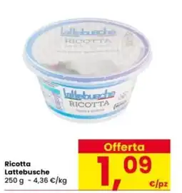 Interspar Ricotta Lattebusche offerta