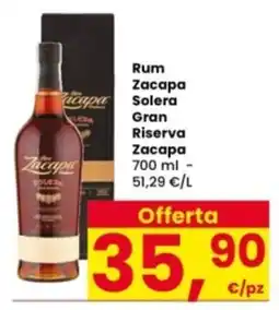 Interspar Rum Zacapa Solera Gran Riserva Zacapa offerta