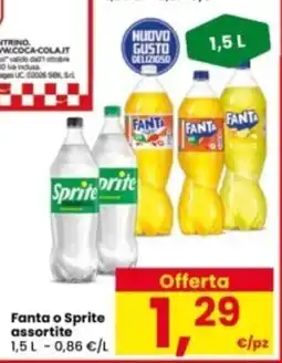 Interspar Fanta o Sprite assortite offerta