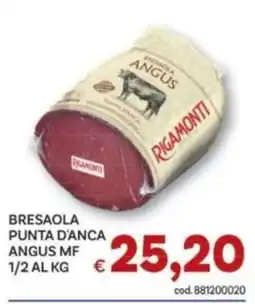 Vivo Supermercati Bresaola punta d'anca angus mf rigamonti offerta