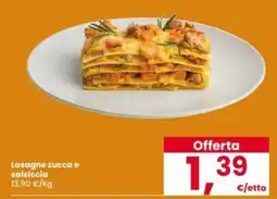 Interspar Lasagne zucca e salsiccia offerta