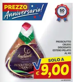 Vivo Supermercati Prosciutto crudo stagionato Langhivalle offerta