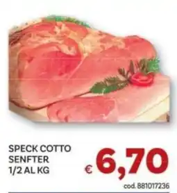 Vivo Supermercati Speck cotto Senfter offerta