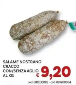 Vivo Supermercati Salame nostrano Cracco senza aglio offerta