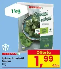 Interspar Spinaci in cubetti Despar offerta