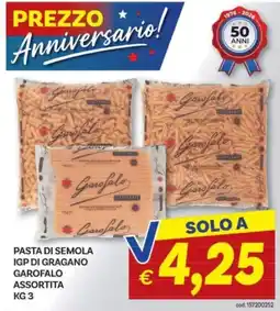 Vivo Supermercati Pasta di semola IGP di Gragnano Garofalo assortita offerta