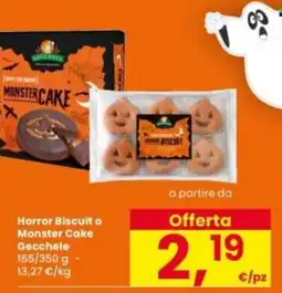 Interspar Horror Biscuit o Monster Cake Gecchele offerta