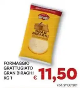 Vivo Supermercati Formaggio grattugiato Gran Biraghi offerta