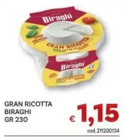 Vivo Supermercati Gran ricotta Biraghi offerta