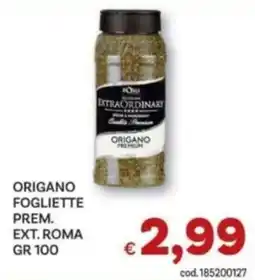 Vivo Supermercati Origano fogliette prem. ext. roma offerta