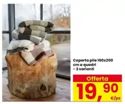 Interspar Coperta pile a quadri offerta