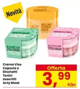 Interspar Crema Viso Capsule o Dischetti Tonici assortiti Acty Mask offerta