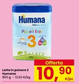 Interspar Latte in polvere 3 Humana offerta
