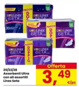 Interspar Assorbenti Ultra Lines Seta offerta