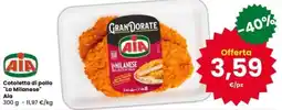 Interspar Cotoletta di pollo La Milanese Aia offerta