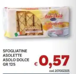 Vivo Supermercati Sfogliatine asolette asolo dolce offerta