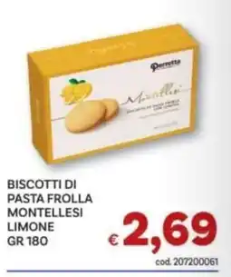 Vivo Supermercati Biscotti di pasta frolla Montellesi limone offerta