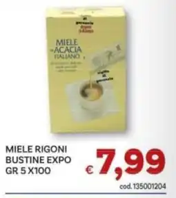 Vivo Supermercati Miele Rigoni bustine expo offerta