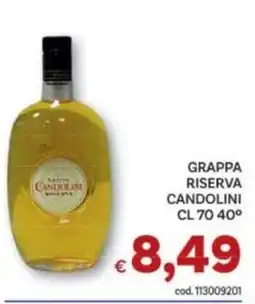 Vivo Supermercati Grappa riserva Candolini offerta