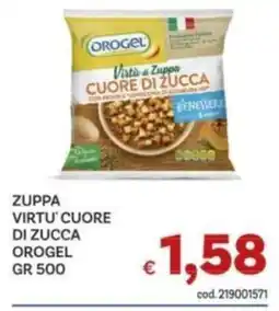 Vivo Supermercati Zuppa virtù cuore di zucca Orogel offerta