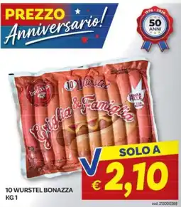 Vivo Supermercati Würstel Griglia & Famiglia Bonazza offerta