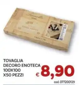 Vivo Supermercati Tovaglia decoro enoteca offerta