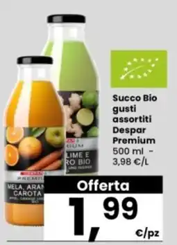 Interspar Succo Bio gusti assortiti Despar Premium offerta