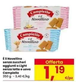 Interspar Campiello è il Novellino senza zuccheri aggiunti o Light offerta