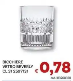 Vivo Supermercati Bicchiere vetro beverly offerta
