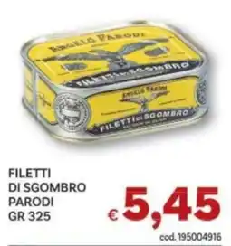 Vivo Supermercati Filetti di sgombro Parodi offerta