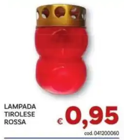 Vivo Supermercati Lampada tirolese rossa offerta
