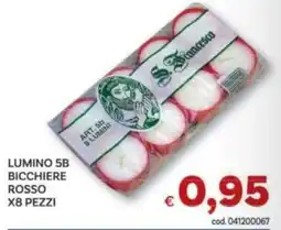 Vivo Supermercati Lumino 5B bicchiere rosso offerta