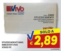 Vivo Supermercati Stuzzicadenti sing. imbustati vivo offerta
