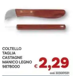 Vivo Supermercati Coltello taglia castagne manico legno offerta