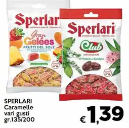 Marketpiù Sperlari Caramelle vari gusti offerta