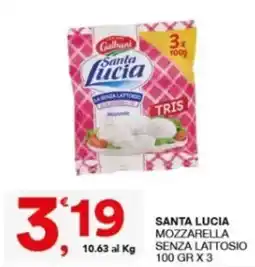 Sisa Santa Lucia mozzarella senza lattosio offerta