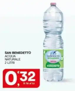 Sisa San Benedetto acqua naturale offerta