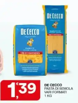 Sisa De Cecco pasta di semola offerta