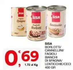 Sisa SISA Fagiolini Borlotti offerta